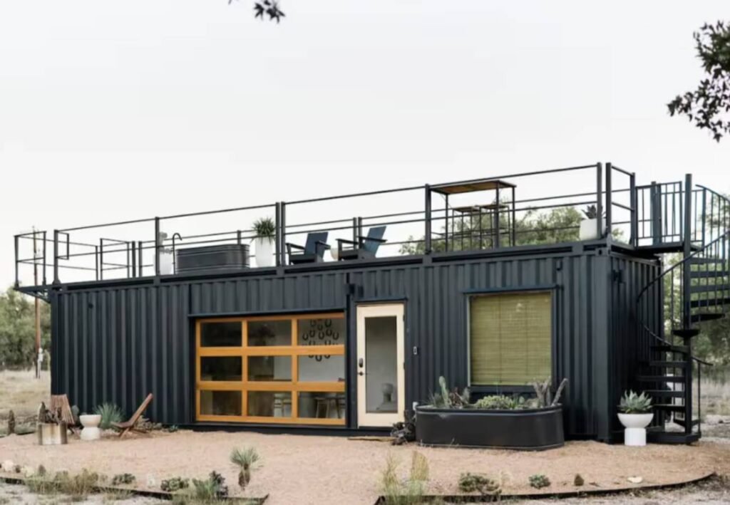 Repurposing shipping containers for homes in Nigeria.
